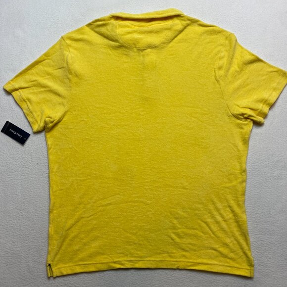 Club Room Terry Polo Shirt Men's XL Lemon Frost Short Sleeve $49 NWT - Picture 5 of 8
